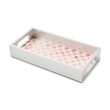 Tray Vanity Rosy Check Glass
