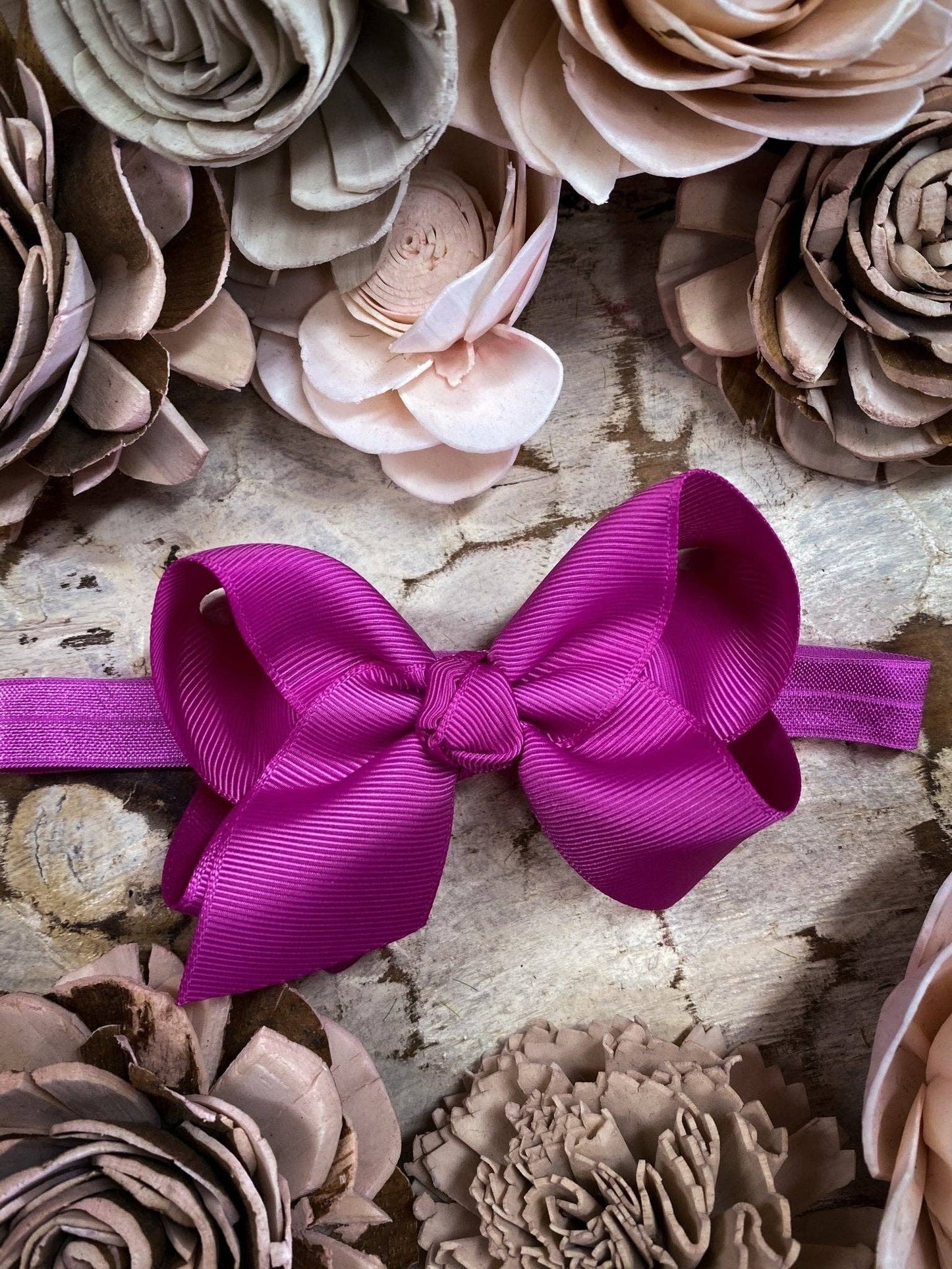 Hair Bow Essential Grosgrain - Headband - 4"