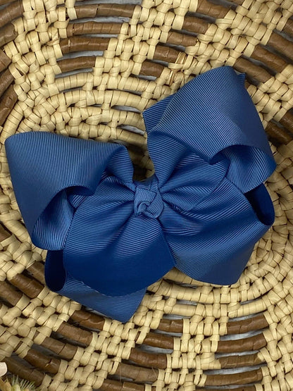 Hair Bow Classic Grosgrain Alligator Clip 4.5"