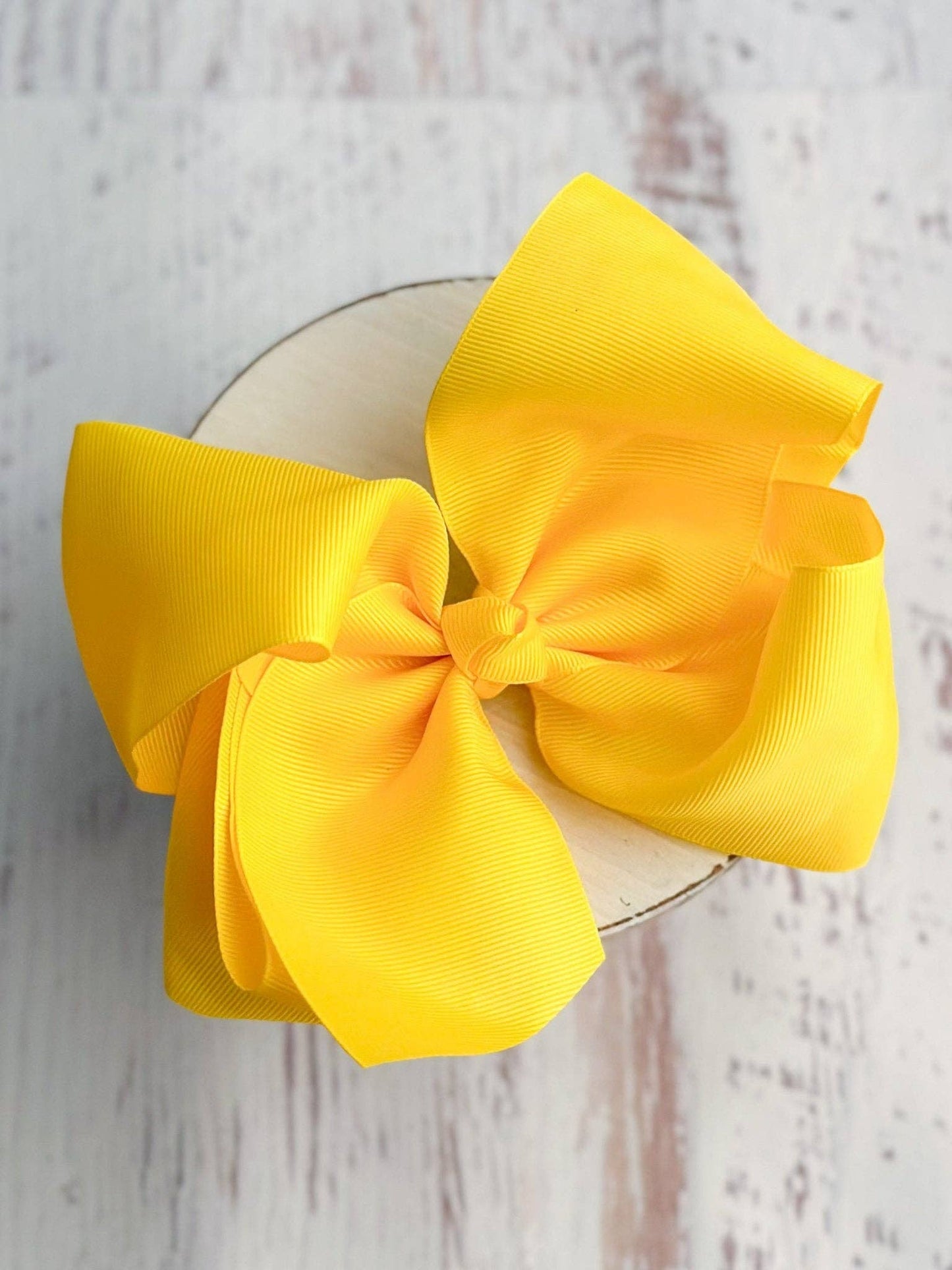 Hair Bow Texas Size Grosgrain Alligator Clip 6.5"
