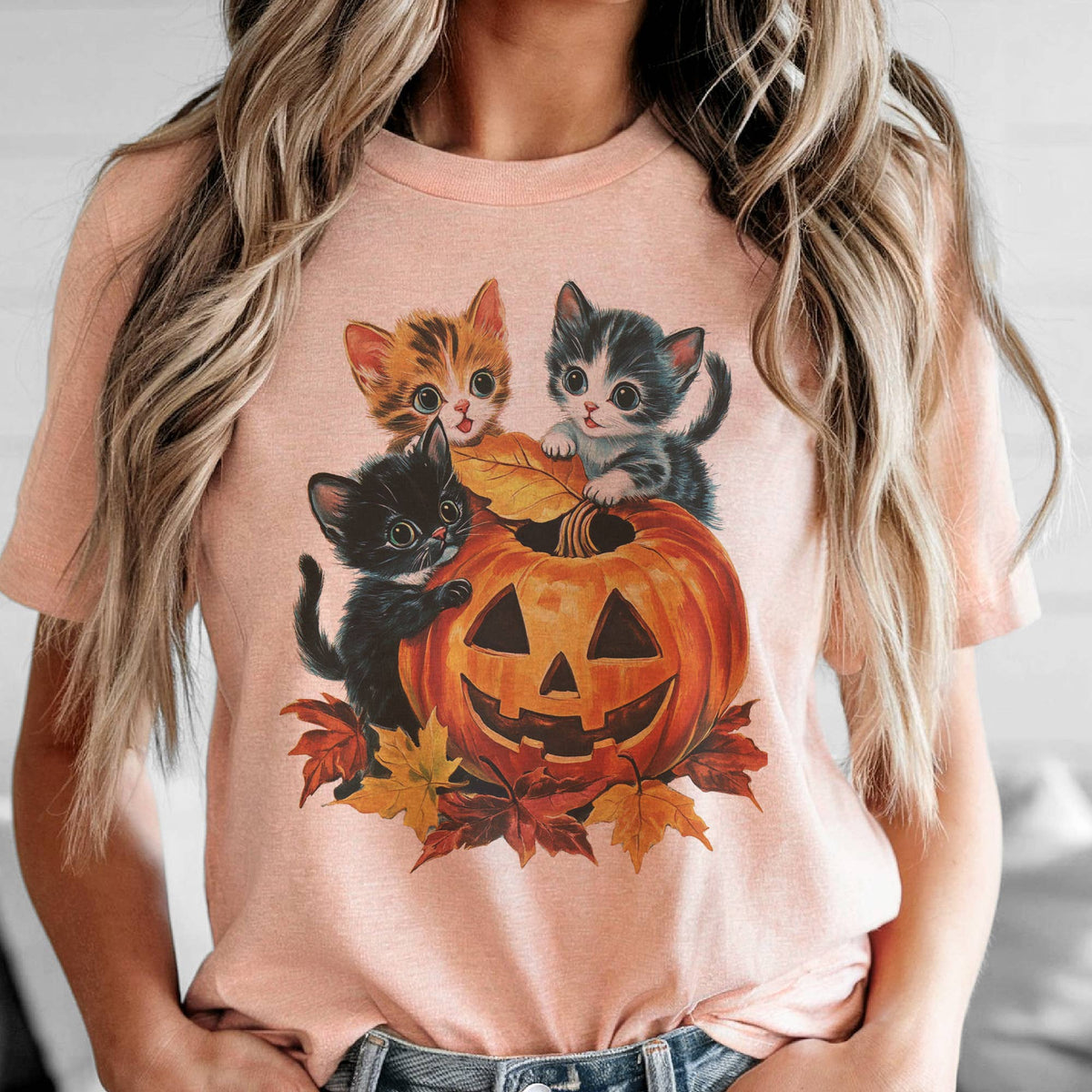 Tee JackOLantern Halloween Vintage Pumpkin Graphic