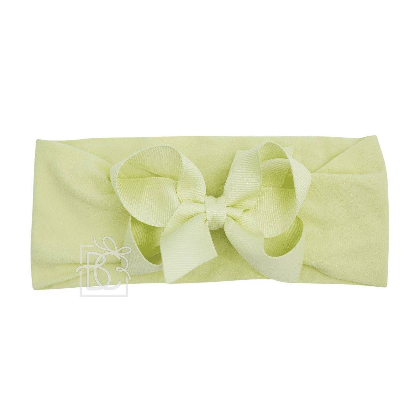 Hair Bow WIDE PANTYHOSE HEADBAND W/CLASSIC GROSGRAIN