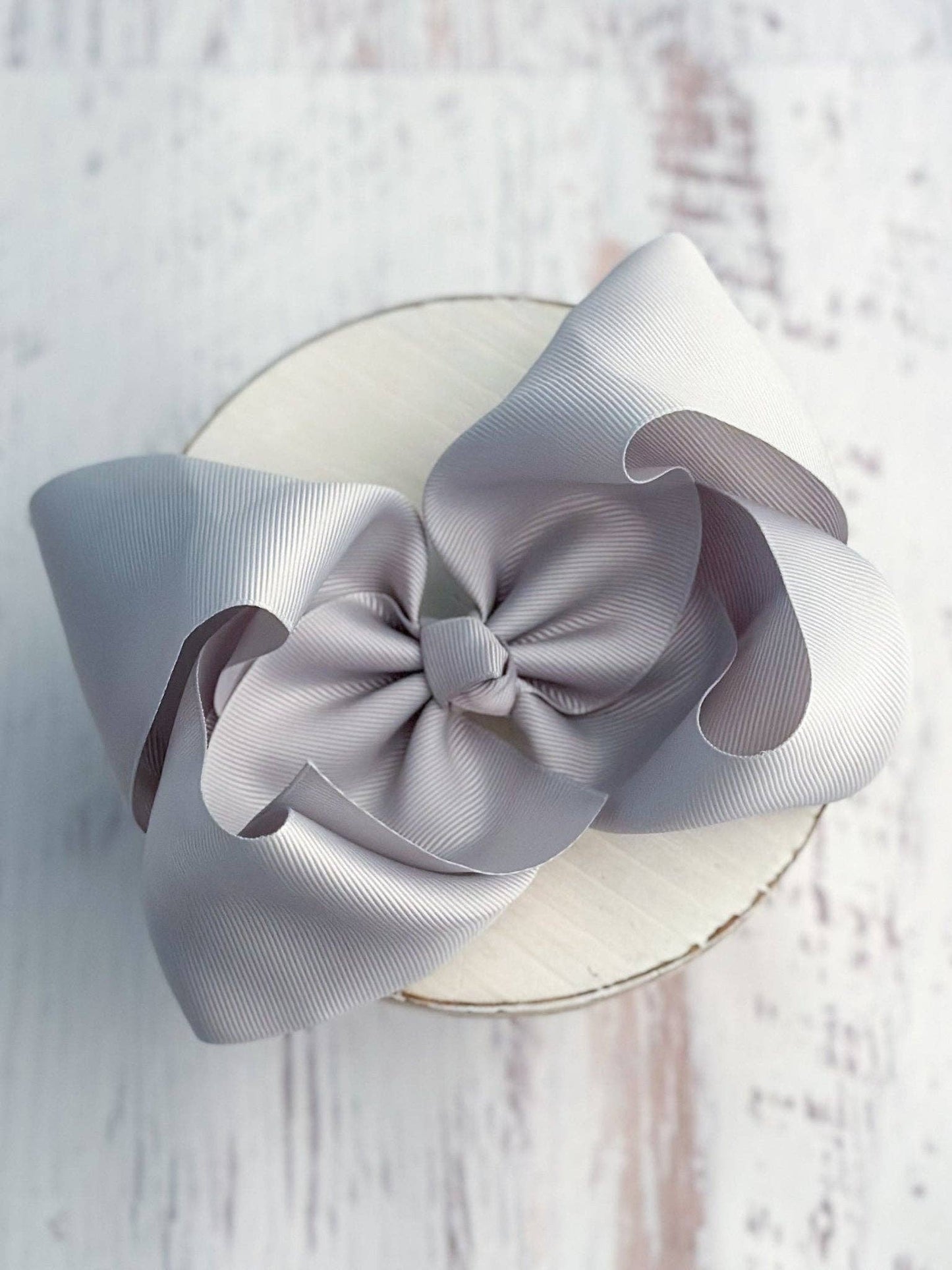 Hair Bow Texas Size Grosgrain Alligator Clip 6.5"