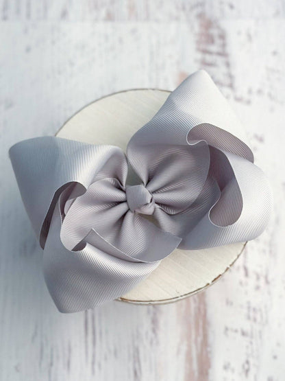 Hair Bow Texas Size Grosgrain Alligator Clip 6.5"