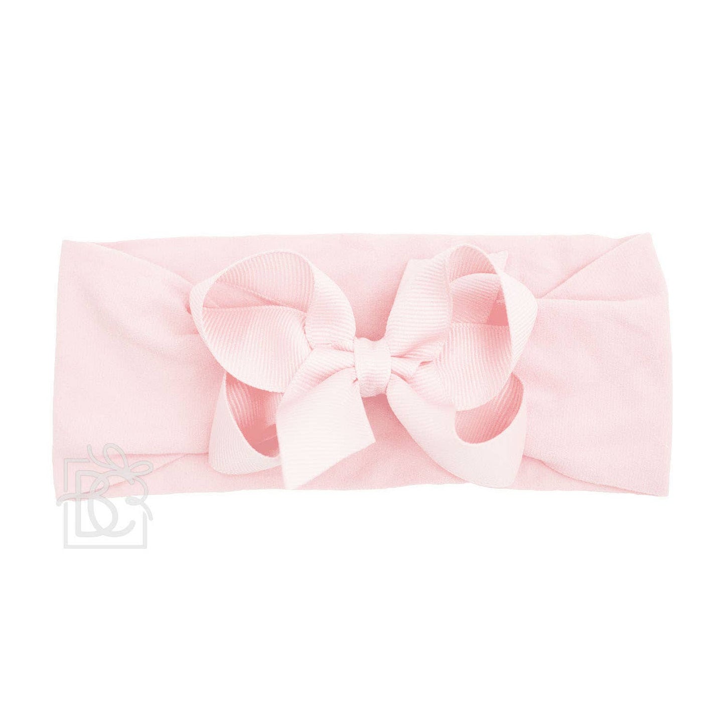 Hair Bow WIDE PANTYHOSE HEADBAND W/CLASSIC GROSGRAIN
