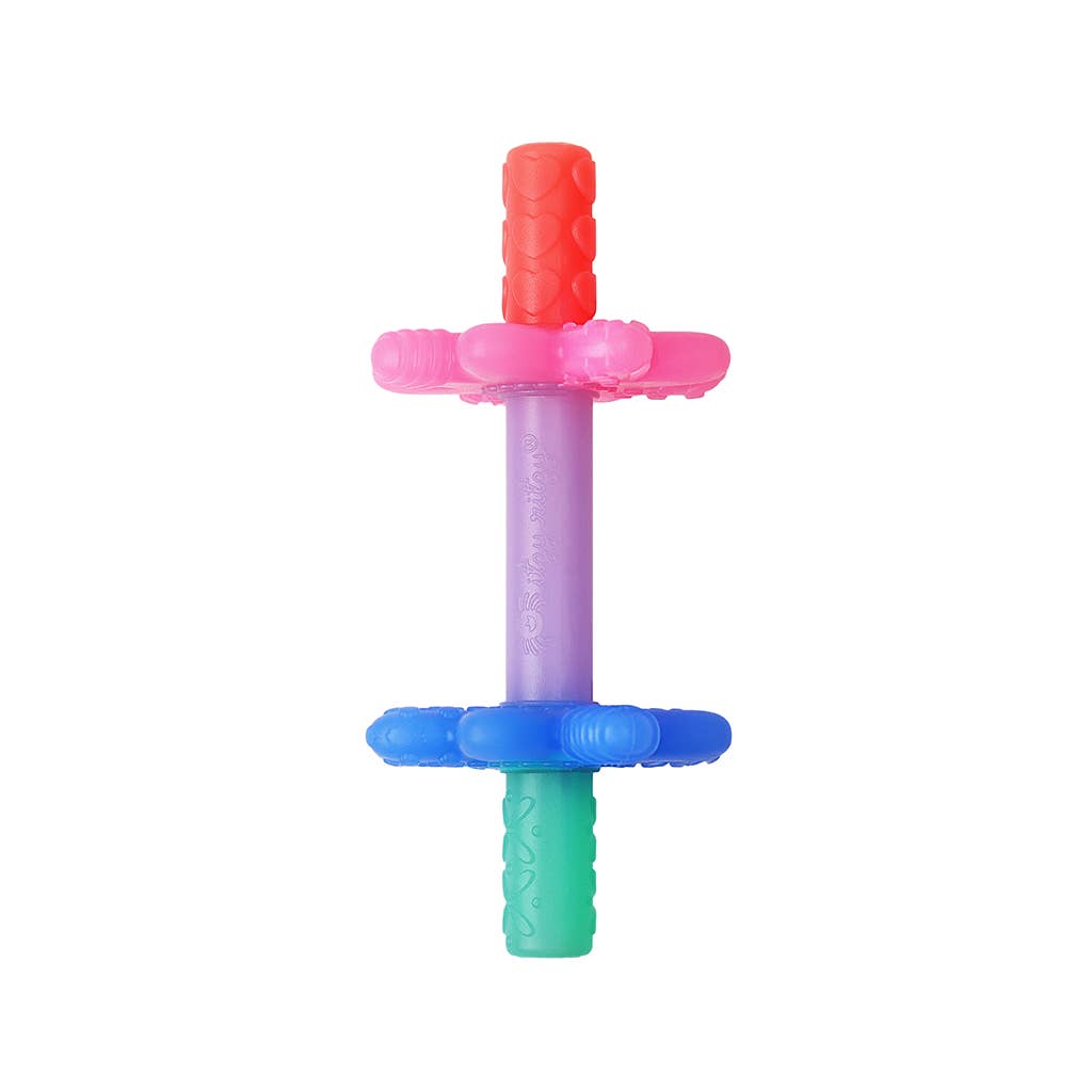 Teether Teensy Tubes™ Pink Rainbow