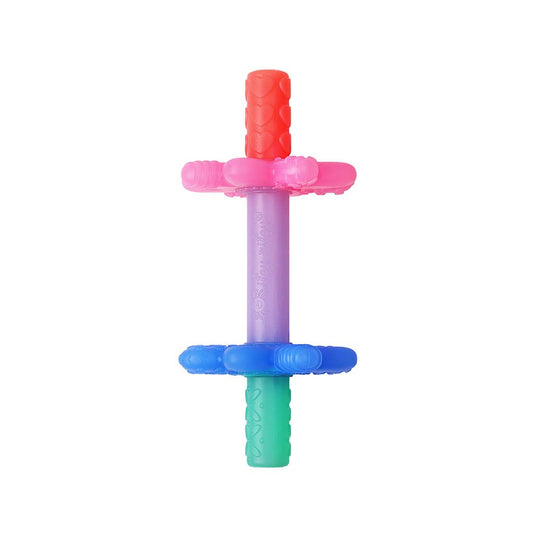 Teether Teensy Tubes™ Pink Rainbow