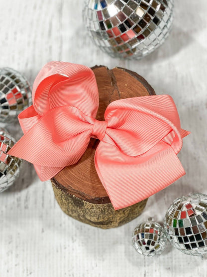 Hair Bow Classic Grosgrain Alligator Clip 4.5"