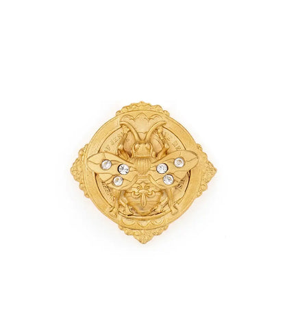 French Kande Elysande Multi Chanel Gold Pendant:Blessed Bee