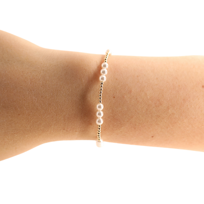 ILY Pearl in Gold Bracelet