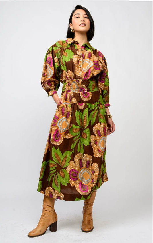 Uncle Frank Big Blooms Dress