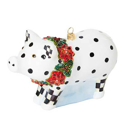 Ornament Pig Cozy Christmas Glass