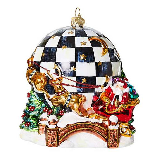 Ornament Santa Around The World Glass