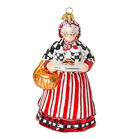 Ornament Mrs. Claus Bake Shop Glass