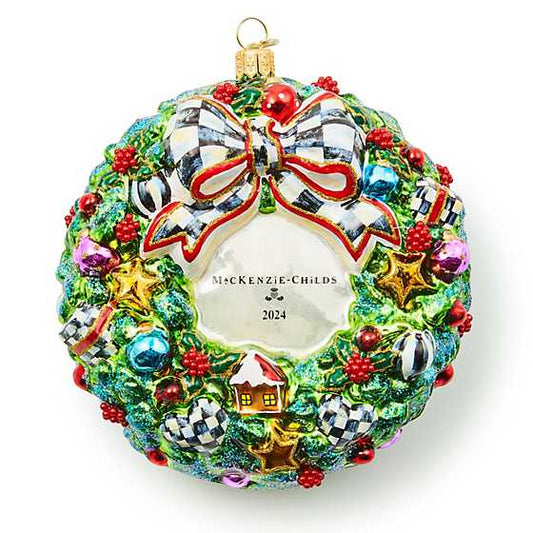 Ornament 2024 MacKenzie-Childs Wreath Glass