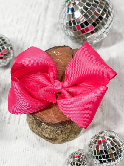 Hair Bow Classic Grosgrain Alligator Clip 4.5"