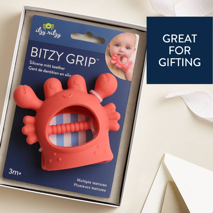 Teether Crab Bitzy Grip™ Silicone