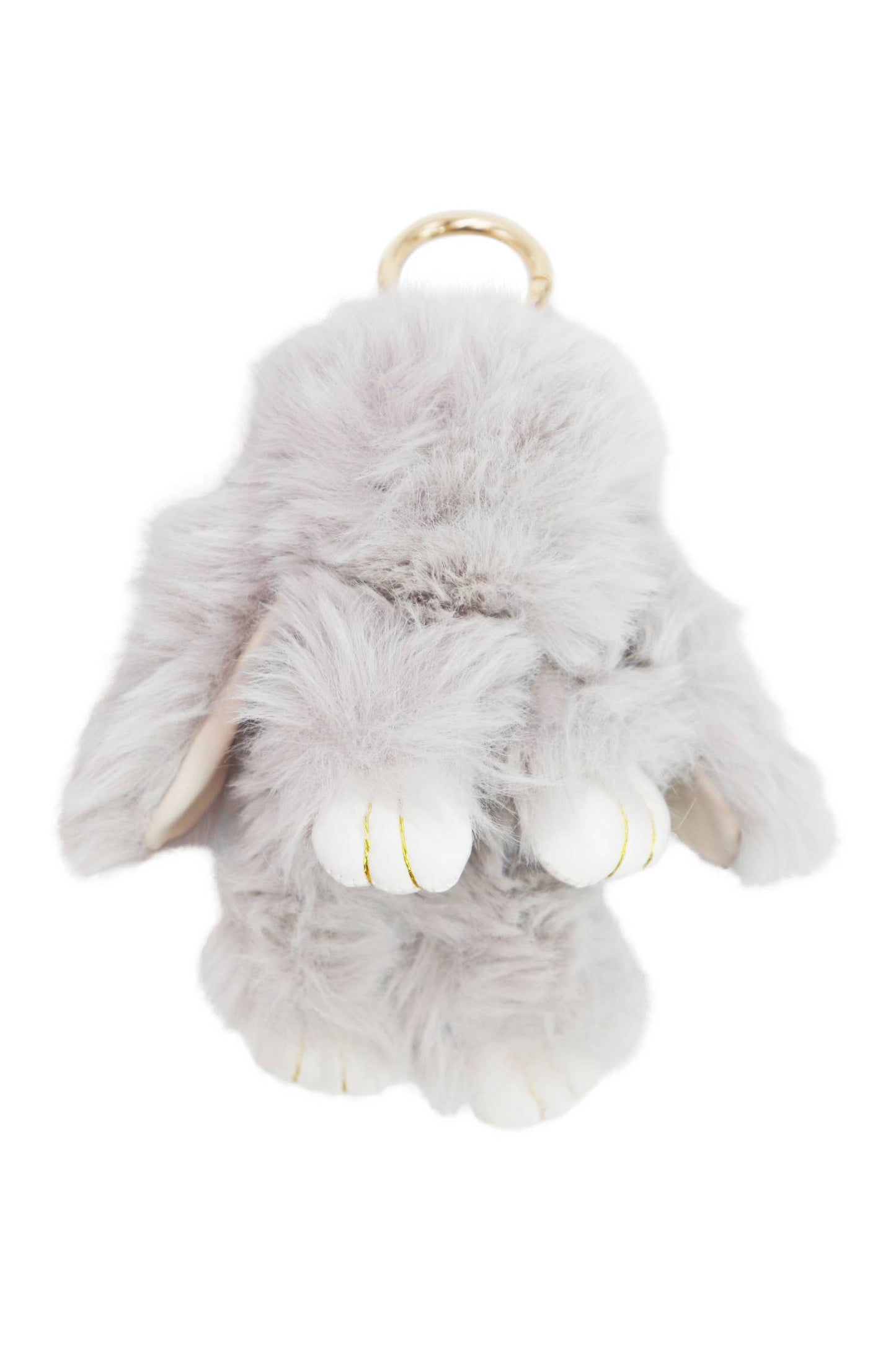 Key Chain Bunny Rabbit Fuzzy Faux Fur Plush Doll