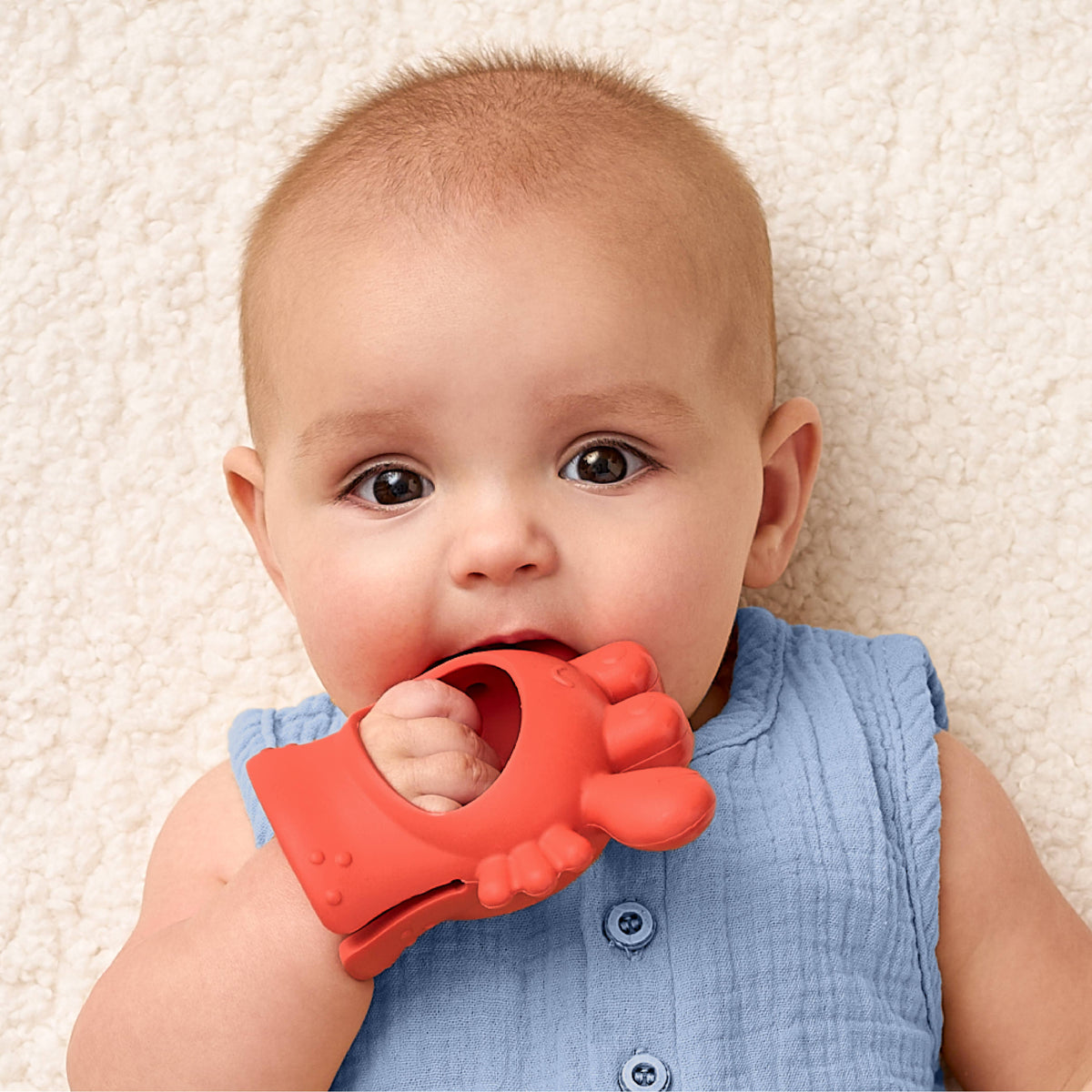 Teether Crab Bitzy Grip™ Silicone