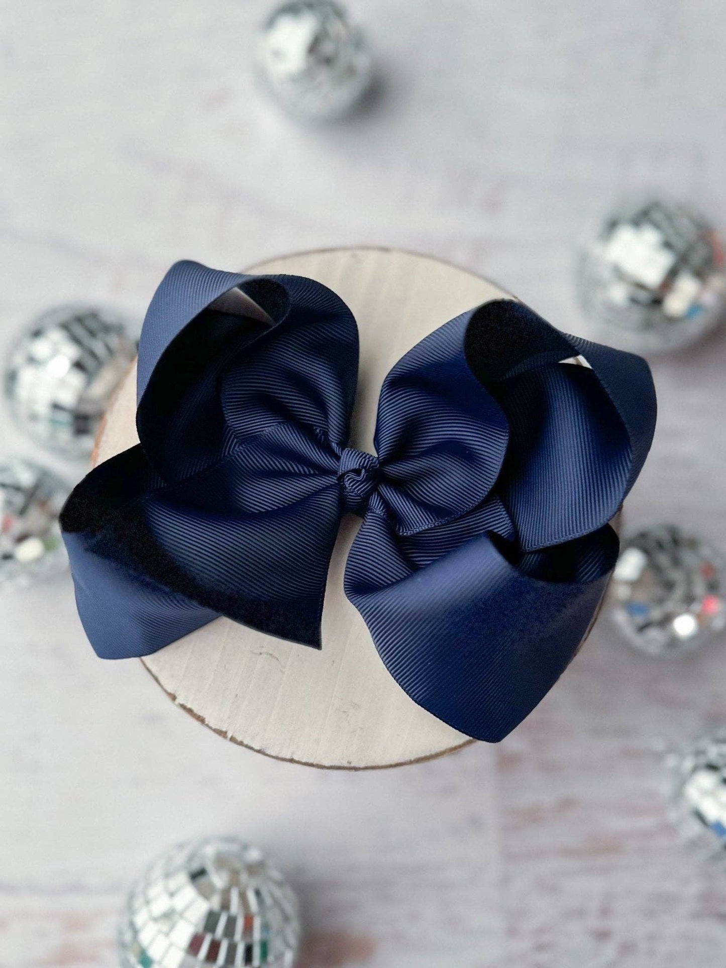 Hair Bow Oversize Grosgrain  Alligator Clip 5.5"
