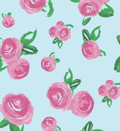 Lunch Bag - Watercolor Roses Insulated