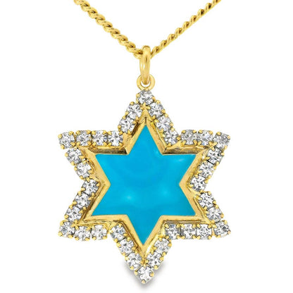 Neon Star of Davids