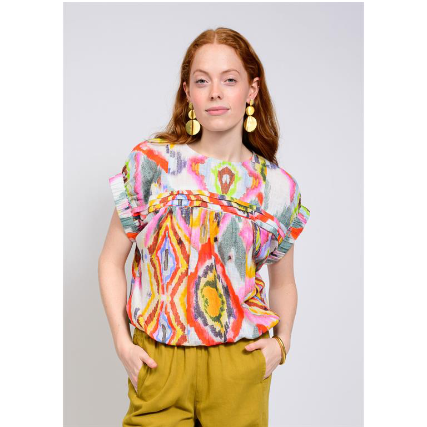Ivy Jane TOP ELASTIC WAIST POPOVER