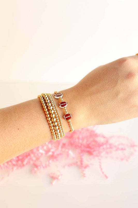 Football BB Bead Bracelet