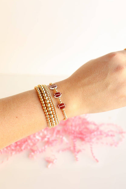 Football BB Bead Bracelet