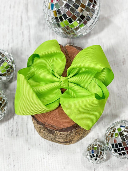 Hair Bow Classic Grosgrain Alligator Clip 4.5"