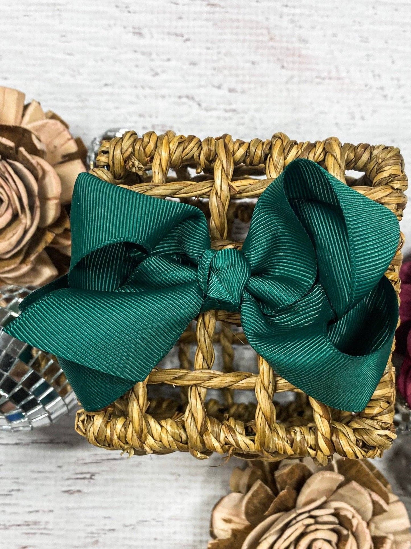 Hair Bow Essential Grosgrain Alligator Clip 4"