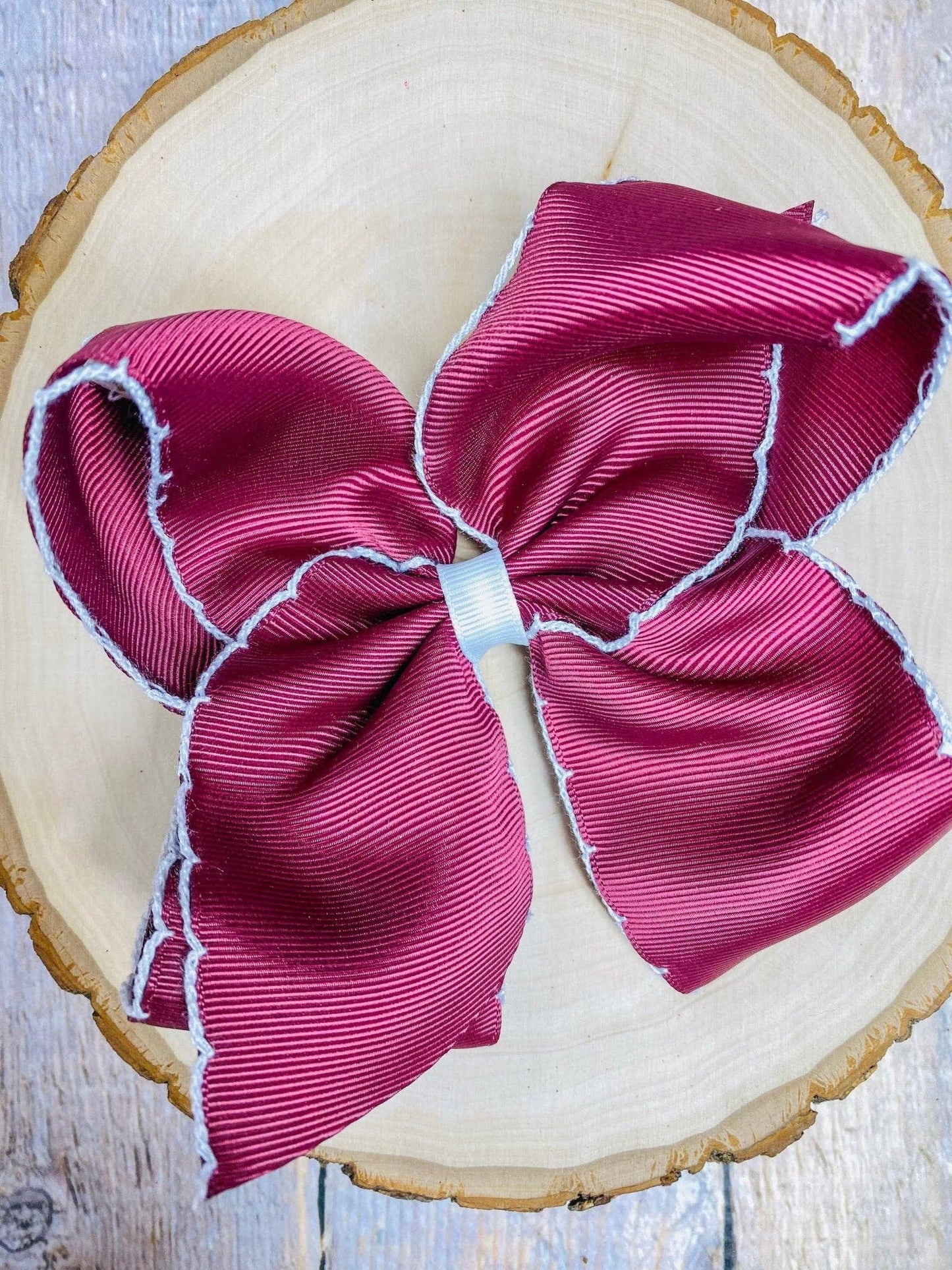 Hair Bows Classic Moonstitch Boutique Bows Girls Hair Accessories Clip or Headband