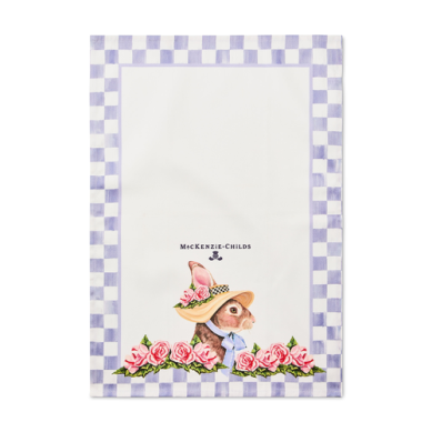 Mackenzie childs bunny tea towel 