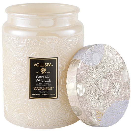 SANTAL VANILLE CANDLE 18OZ LG JAR