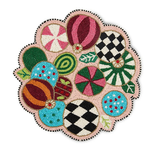 Mackenzie Childs Placemat Confetti Jolly Ornaments