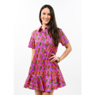 Uncle Frank DRESS FLOUNCED HEM