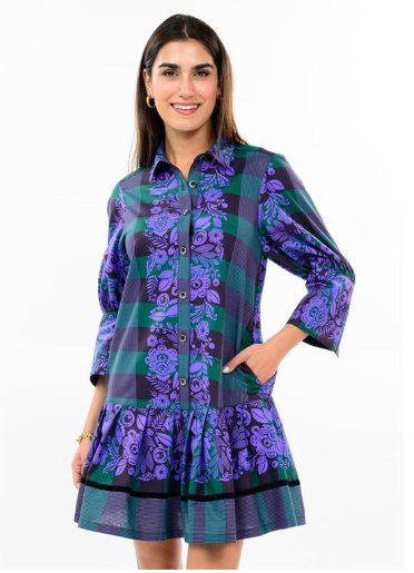 Uncle Frank DRESS PLEATED SKIRT DROP WAIST EVERGREEN