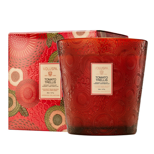 Voluspa Candle Tomato Trellis 3W Hearth Jar