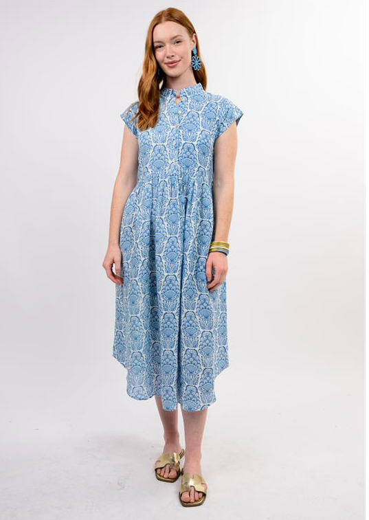 blue and white Ivy Jane dress