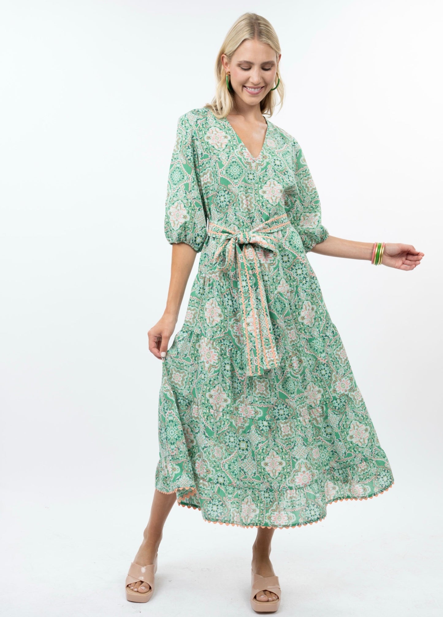 Ivy Jane DRESS MIDI TIERED Uncle Frank