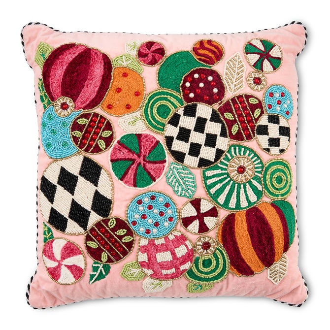 Mackenzie-Childs Pillow Confetti Jolly Ornament Throw