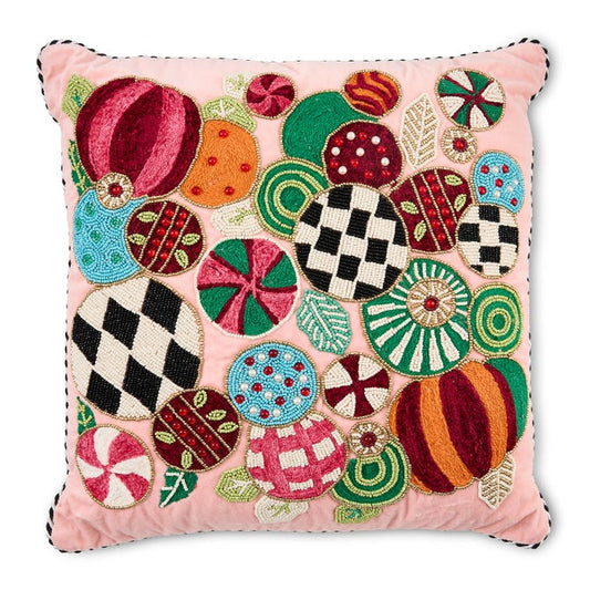 Mackenzie-Childs Pillow Confetti Jolly Ornament Throw