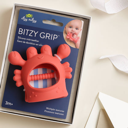 Teether Crab Bitzy Grip™ Silicone
