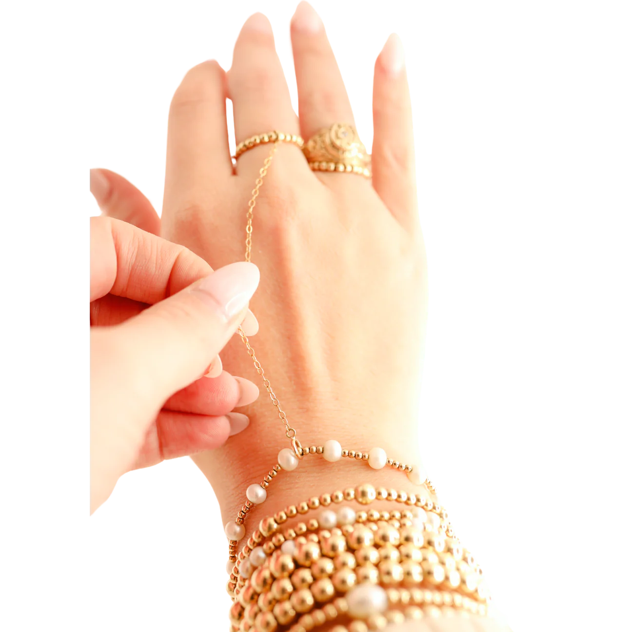 Hand Chain Beaded