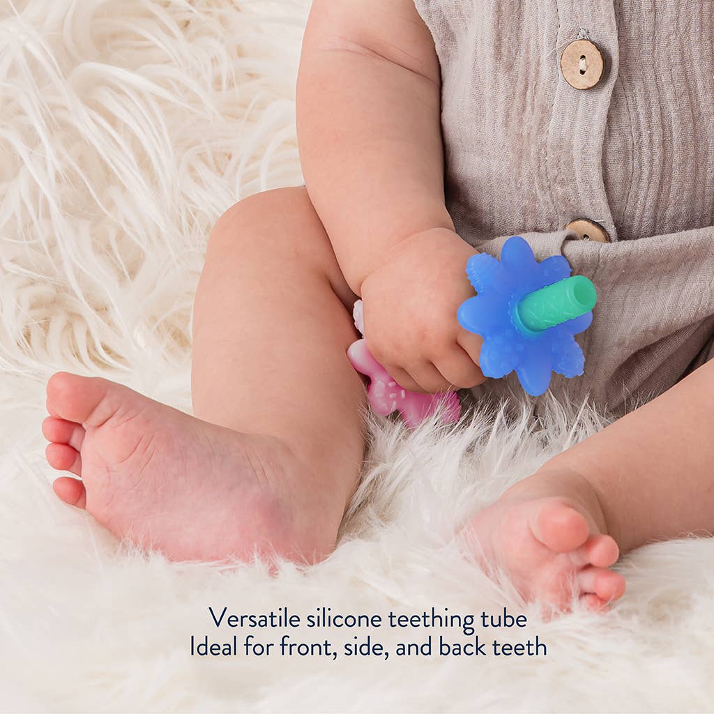 Teether Teensy Tubes™ Pink Rainbow