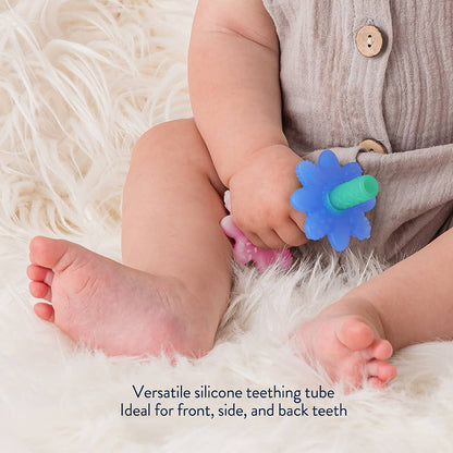 Teether Teensy Tubes™ Pink Rainbow