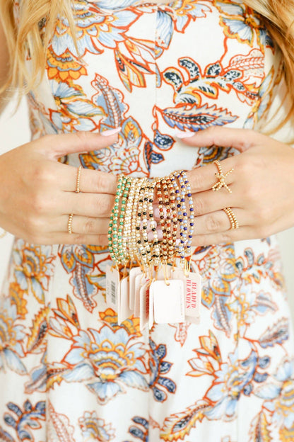 Demi in White Bracelet