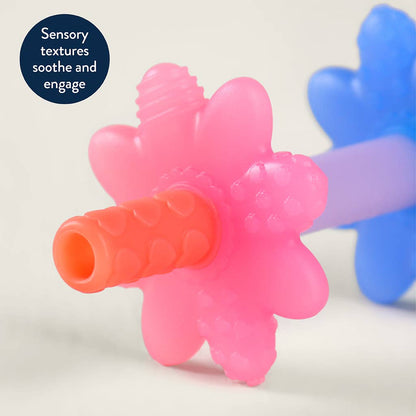 Teether Teensy Tubes™ Pink Rainbow