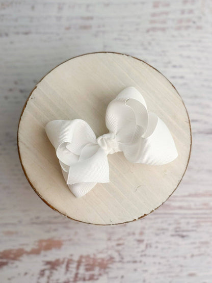Hair Bow Essential Grosgrain Alligator Clip 4"