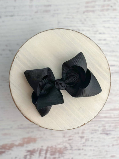 Hair Bow Essential Grosgrain Alligator Clip 4"